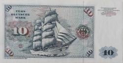 ALMANYA (GERMANY) 10 DEUTCCHE MARK 1980 YILI ORİJİNAL KAĞIT PARA ÇİL CK5925356Z ÇİL'İ ÇOK NADİRDİR