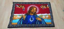 Nadir Eskilerden HZ İsa Tasvirli Kadife Duvar Halısı