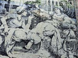 Nadir Eskilerden Kahveci Güzeli Kadife Duvar Halısı