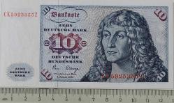 ALMANYA (GERMANY) 10 DEUTCCHE MARK 1980 YILI ORİJİNAL KAĞIT PARA ÇİL CK5925355Z ÇİL'İ ÇOK NADİRDİR