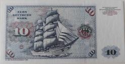 ALMANYA (GERMANY) 10 DEUTCCHE MARK 1980 YILI ORİJİNAL KAĞIT PARA ÇİL CK5925355Z ÇİL'İ ÇOK NADİRDİR