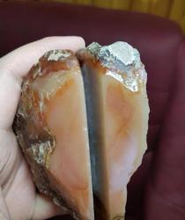 Manzaralı Kırmızı Su Hattı Akik Taşı: Duygusal Denge İçin Gün Batımı Deniz Manzarası Kristali - Ağırlık: 517g - Benzersiz Koleksiyonluk Nadir Parça