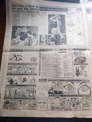 Yeni Sabah Gazetesi - Turkish Newspaper - 10 Nisan 1958 - Doktor Fazıl Küçük Vali Foot'un Türklere verdiği her sözün iflas ettiğini bildirdi - bir aslan davetsiz misafiri parçaladı fotoğraf - Müslüman olan Alman alimi Nurettin Steinhorst hendek'te Fotoğrafı - Vezneciler Şehzadebaşı ve saraçhaneyi birbirine bağlayan caddenin genişletilmesi fotoğraf - Mecidiyeköy'ünde bir esrar tekkesi basıldı fotoğraf - Katil Lana Turner Fotoğrafı - modern bir yolcu salonu için galata'daki Çinili Han ile denizcilik Bankası arasındaki binalar yıkılacak - Mimar Sinan'ın 370. Ölüm yıldönümü anması için Ankara'da tören - İstanbul sinema tiyatro programı - hazreti Muhammed'in köyünde yazan Nezihe Araz Yazı Dizisi - Ramazan köşesi - Kezban Taksim sinemasında - Grace Kelly ve Rainier bir kız çocuk daha istiyorlar fotoğraf - Hayk Hammer çizen Oğuz Aral - Cafer ile Hürmüz karikatür çizen Altan Erbulak - genç takımımız Romanya ile 0 0 berabere kalarak elendi - Fenerbahçe Blau Weiss'la 20 Nisan'da karşılaşacak