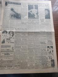 Yeni Sabah Gazetesi - Turkish Newspaper - 10 Nisan 1958 - Doktor Fazıl Küçük Vali Foot'un Türklere verdiği her sözün iflas ettiğini bildirdi - bir aslan davetsiz misafiri parçaladı fotoğraf - Müslüman olan Alman alimi Nurettin Steinhorst hendek'te Fotoğrafı - Vezneciler Şehzadebaşı ve saraçhaneyi birbirine bağlayan caddenin genişletilmesi fotoğraf - Mecidiyeköy'ünde bir esrar tekkesi basıldı fotoğraf - Katil Lana Turner Fotoğrafı - modern bir yolcu salonu için galata'daki Çinili Han ile denizcilik Bankası arasındaki binalar yıkılacak - Mimar Sinan'ın 370. Ölüm yıldönümü anması için Ankara'da tören - İstanbul sinema tiyatro programı - hazreti Muhammed'in köyünde yazan Nezihe Araz Yazı Dizisi - Ramazan köşesi - Kezban Taksim sinemasında - Grace Kelly ve Rainier bir kız çocuk daha istiyorlar fotoğraf - Hayk Hammer çizen Oğuz Aral - Cafer ile Hürmüz karikatür çizen Altan Erbulak - genç takımımız Romanya ile 0 0 berabere kalarak elendi - Fenerbahçe Blau Weiss'la 20 Nisan'da karşılaşacak