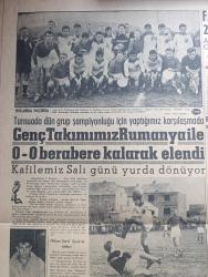 Yeni Sabah Gazetesi - Turkish Newspaper - 10 Nisan 1958 - Doktor Fazıl Küçük Vali Foot'un Türklere verdiği her sözün iflas ettiğini bildirdi - bir aslan davetsiz misafiri parçaladı fotoğraf - Müslüman olan Alman alimi Nurettin Steinhorst hendek'te Fotoğrafı - Vezneciler Şehzadebaşı ve saraçhaneyi birbirine bağlayan caddenin genişletilmesi fotoğraf - Mecidiyeköy'ünde bir esrar tekkesi basıldı fotoğraf - Katil Lana Turner Fotoğrafı - modern bir yolcu salonu için galata'daki Çinili Han ile denizcilik Bankası arasındaki binalar yıkılacak - Mimar Sinan'ın 370. Ölüm yıldönümü anması için Ankara'da tören - İstanbul sinema tiyatro programı - hazreti Muhammed'in köyünde yazan Nezihe Araz Yazı Dizisi - Ramazan köşesi - Kezban Taksim sinemasında - Grace Kelly ve Rainier bir kız çocuk daha istiyorlar fotoğraf - Hayk Hammer çizen Oğuz Aral - Cafer ile Hürmüz karikatür çizen Altan Erbulak - genç takımımız Romanya ile 0 0 berabere kalarak elendi - Fenerbahçe Blau Weiss'la 20 Nisan'da karşılaşacak