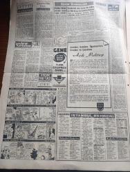 Yeni Sabah Gazetesi - Turkish Newspaper - 29 Mayıs 1958 - Fransa'da hükümet Dün istifa etti Coty De Gaulle'ü Paris'e çağırdı - Beyazıt meydanı'nın genişletilmesi ile ilgili olarak istimlaklere devam edilmektedir fotoğraf - İstanbul'u 505 yıl önce bugün fethettik - Ulubatlı Hasan adına - Amasya ve Sivas'ta sel - Büyük Millet Meclisi basın suçlarını af teklifini reddetti - fetih yıldönümü törenle kutlanıyor - İstanbul'un telefon ihtiyacı karşılanıyor - Bahar ve çiçek bayram için Gülhane parkı'nda hazırlıklar tamamlanıyor fotoğraf - Kıbrıs'ta Türkler için toplama kampları - eski otomobil yarışı fotoğraf - Cafer ile Hürmüz karikatür çizen Altan Erbulak - Hayk Hammer çizen Oğuz Aral - İstanbul sinema tiyatro programı - hazreti Muhammed'in üç aşkı yazan Nezihe Araz Yazı Dizisi - Bulgaristan'da Türkiye rekorları kıran beş atletimiz dün Sofya'dan döndü - Avrupa şampiyon kulüpler finalinde Real Madrid Milan'ı güç mağlup etti - Osman Kavrakoğlu Fenerbahçe'ye Başkan olursam stad işini hallederim