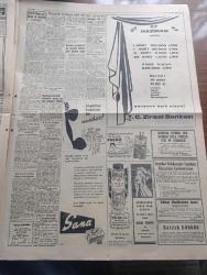 Yeni Sabah Gazetesi - Turkish Newspaper - 29 Mayıs 1958 - Fransa'da hükümet Dün istifa etti Coty De Gaulle'ü Paris'e çağırdı - Beyazıt meydanı'nın genişletilmesi ile ilgili olarak istimlaklere devam edilmektedir fotoğraf - İstanbul'u 505 yıl önce bugün fethettik - Ulubatlı Hasan adına - Amasya ve Sivas'ta sel - Büyük Millet Meclisi basın suçlarını af teklifini reddetti - fetih yıldönümü törenle kutlanıyor - İstanbul'un telefon ihtiyacı karşılanıyor - Bahar ve çiçek bayram için Gülhane parkı'nda hazırlıklar tamamlanıyor fotoğraf - Kıbrıs'ta Türkler için toplama kampları - eski otomobil yarışı fotoğraf - Cafer ile Hürmüz karikatür çizen Altan Erbulak - Hayk Hammer çizen Oğuz Aral - İstanbul sinema tiyatro programı - hazreti Muhammed'in üç aşkı yazan Nezihe Araz Yazı Dizisi - Bulgaristan'da Türkiye rekorları kıran beş atletimiz dün Sofya'dan döndü - Avrupa şampiyon kulüpler finalinde Real Madrid Milan'ı güç mağlup etti - Osman Kavrakoğlu Fenerbahçe'ye Başkan olursam stad işini hallederim