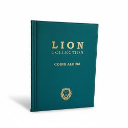 Madeni Para Albümü, Orta Boy, Kapamalı Paralar Için 120 Gözlü 10 Sayfalı- Yeşil Renk