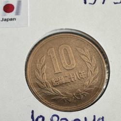 Japonya 10 Yen 1973. Bayraklı Kapamasında