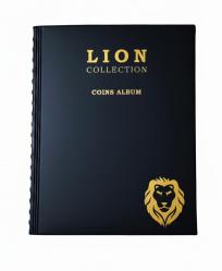 3Alp Koleksiyon Madeni Para Albümü, Büyük Boy, Kapamalı Paralar Için 200 Gözlü 10 Sayfalı- Siyah Renk