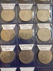 38 Farklı Amerika Eyalet Çeyrek Dolarları