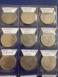 38 Farklı Amerika Eyalet Çeyrek Dolarları