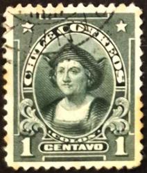 +++ ŞİLİ COLON     1911   1C - DAMGALI , HALİYLE