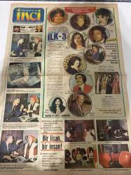 TERCÜMAN GAZETESİ İNCİ İLAVESİ DOĞUM GÜNÜ HEDİYESİ - 23 MART 1984 - 4 SAYFADIR -Emel Sayın-Zeki Müren-Ajda Pekkan-Türkan Şoray-Bedia Akartürk-Yıldız Kenter-Nuri Sesigüzel-Cüneyt Gökçer-Barış Manço-Nuri ile Nuriye-Leman Akıman-Kartal Tibet-Aka Gündüz-Pearl S. Buck-Birsen Emgen-Nevin Gülün-Cüneyt Gökçer-Nesrin Baltaş-Dr. Kimran Şenel-Fatoş-Berna Tunalı-Günhan Kurt-Diana Dors-Tanrım gözlerimi geri ver-İlk 3-Bir lisan bir insan-Sevmek mi yaşamak mı-İki aşk arasında-Dikkat başarı hırsı sizi güzellikten düşürebilir-Greyfurt vücudun direncini artırıyor-Tahta kaşıklar yemeklerin lezzetini artırır-Çelik tenceredeki minik lekeler-Sözün özü-Ergenlik sivilceleri gençlerin çoğunun derdidir-Dikmen Yıldızı-Sağlığımız ve biz-Peklik derdi-Üç soru üç cevap-Kalp hastalığı öksürük yapar mı-İçimizdeki satırlar-Arzum-Mehmetçik-Fatoş’la başbaşa-Boşanmak istiyorum-O pastele küstüm-Tanrım gözlerimi geri ver-Okyanusta gömülen ümitler-Ağaç sanatının son fidanı Günhan Kurt-Diana Dors kanseri yendi