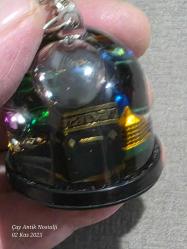 Akrilik Kâbe görselli anahtarlık