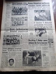 Yeni Sabah Gazetesi - Turkish Newspaper - 11 Haziran 1960 - Hürriyet şehitlerini toprağa verdik fotoğraf - Hürriyet şehitleri Aziz Atatürk'ün yanına defnedildi - cenazeler içcebeci camiinden kaldırılıyor - şehit teğmen İhsan Kalmaz'ın annesi fotoğraf - Celal Bayar ve Adnan Menderes uçakla bir başka yere nakledildi - Sabıkların Yassıadaya getirilmiş olmaları muhtemel yeşilköy'de dün gece sıkı emniyet tedbirleri aldı - Florya evlerinden kimler faydalanmış - Cafer ile Hürmüz karikatür çizen Altan Erbulak - Hayk Hammer çizen Oğuz Aral - Prenses Süreyya denizde fotoğraf - dertli dolap Yunus Emre'nin hayatı yazan Nezihe Araz Yazı Dizisi - Rektör Sıddık Sami Onar Ankara'dan döndü - Menderes Köyü'nün ismi Hürriyet köyü olacak - Pupo Sandro Fenerbahçe'ye gelmekten vazgeçti - Adana Demirspor takımı fotoğraf - PTT Takımı antrenör Sabri Kiraz ile birlikte fotoğraf - Beşiktaş şampiyonluk kupasını alıyor - Enver Abiral protesto ediyor - 8. Hafta Spor Toto maçları - Türk güreşini kemiren kurt