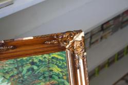 EL YAPIMI YAĞLI BOYA MANZARA  TABLO %100 EL YAPIMI URUNDUR  DETAYLAR RESIMLERDE (CD-ODA