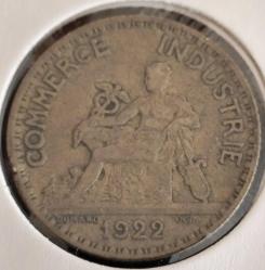 FRANSA 1 FRANK 1922 ( NATUREL ORJİNAL)