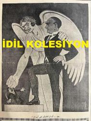Osmanlıca Akbaba Mizah Dergisi-Gazetesi, Orijinal Dönem Basım, (Ottoman Magazine-Newspaper) - 24 Haziran 1926 - Sayı: 371 - Baş Sayfada 