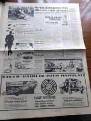 Yeni Sabah Gazetesi - Turkish Newspaper - 10 Mart 1959 - Musul şehri bombalandı - Bağdat Asi lider Abdülvehab Sevvaf'ın bombardıman'dan sonra öldürüldüğünü bildirdi fotoğraf - Nasır Kasım Çatışması - Irak ateşemiliterine göre  isyan bastırılmıştır - Grivas beklenen açıklamayı yaptı - İngiliz yıldızı Marlen Roscoe Türkiye'de film çevirecek - Sirkeci'de çarpışan bir otobüs ve bir tramvay yandı 23 kişi yaralandı fotoğraf - Irak'taki Asi lider Abdülvehab Sevvaf bir Kürt kabilesine mensup - Restore edileren Eyüp Sultan camii Başvekil Adnan Menderes'in de bulunacağı bir merasimle ibadet açılacak - Cafer ile Hürmüz karikatür çizen Altan Erbulak - Hayk Hammer çizen Oğuz Aral - Merkez bankası'nın 1958 bilançosu rekor seviyede - hazreti Muhammed'in torunları yazan Nezihe Araz Yazı Dizisi - Komili sabunları - Galatasaray Turgay Şeren'in bonservisini 60.000 olarak belirledi - Galatasaraylı Candemir sakatlığından dolayı kenarda arkadaşlarını izledi fotoğraf - Milli Takım kadrosu