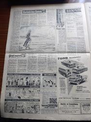 Yeni Sabah Gazetesi - Turkish Newspaper - 11 Mart 1959 - Irak'ta isyan bastırıldı - Asi Radyo Sustu - Sevvaf'la beraber birçok subay öldürülmüş - musul'da sokağa çıkmak yasak - On bir ayın sultanı Ramazan - Fransız bombası Gestapo'ya karşı - Makarios ilk defa Grivasla görüştü - fırınlar Dün özlenen Ramazan pidelerini satışa çıkardılar fotoğraf - Türk Irak hududu kapatıldı - Cafer ile Hürmüz karikatür çizen Altan Erbulak - Hayk Hammer çizen Oğuz Aral - İstanbul Ankara Radyosu Programı - Ford - kerbela'dan sonra yazan Nezihe Araz Yazı Dizisi - milli kaleci Turgay Şeren futbolu bırakıyor - Vefa ile liderlik müsabakasına çıkacak Galatasaraylılar hazırlıklarını tamamladı fotoğraf - Fenerbahçe kaptanı Naci Erdem Yarın idmana çıkıyor - atletizm faaliyet programı açıklandı - milli takım antrenörü Remondini - Adalet Kulübü anlaşamadığı futbolcularını satışa çıkaracak - Türkiye birinciliği çok sönük geçti yazan Yalçın Granit - O'Brien gülleyi 19.02 savurdu - Vefalı futbolcular fotoğraf