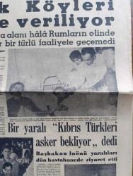 Yeni Sabah Gazetesi - Turkish Newspaper - 30 Aralık 1963 - makarios'un bir cinayeti daha ortaya çıktı hastaneyi basan Rumlar iki kişiyi öldürmüşler - masum bir Türk annesi ve yavrusu Ankara Hastanesi'nde Başbakan İsmet İnönü tarafından ziyaret ediliyor fotoğraf - Lefkoşa havaalanı hala Rumların elinde - Bir yaralı Kıbrıs Türkleri asker bekliyor dedi - hükümetin Kıbrıs politikası yurtta sulh cihanda sulh - Yunanistan bize muhtıra verdi - Nihat Erim Grupta Girit de böyle gitmişti dedi - Kıbrıslı Türk mücahitlerinin sesi bayrak Radyosu faaliyette - Arjantin Atatürk pulu çıkarttı - Fikret Hakan Genar tiyatrosunda düşman çiçek yollamaz piyesinde  sahneye çıkmaktadır fotoğraf - Tarık Levendoğlu Çetin Altan'ı tokatladı - Baykal Saran - Kıbrıs'ta antrenörlük yapan eski Beşiktaşlı Recep Adanır'ın eşi ve ailesi endişe içinde fotoğraf - Göztepe Galip Gençlerbirliği ise berabere - Sunday Express İngilizlerin katili makarios'u mu koruyacağız - Kahpe Rum çetelerinin baskınına uğrayan Ayvasıklı