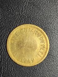 1949 YILI 25 KURUŞ ÇÇT ( PİRİNÇ ) TCM 4928