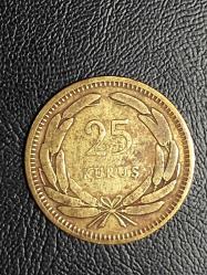 1949 YILI 25 KURUŞ ÇT ( PİRİNÇ ) TCM 5203