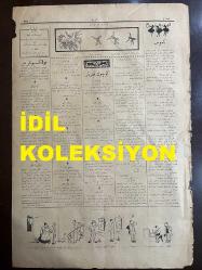 Osmanlıca Akbaba Mizah Dergisi-Gazetesi, Orijinal Dönem Basım, (Ottoman Magazine-Newspaper) - 22 Şubat 1926 - Sayı: 336 - 