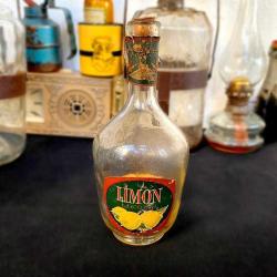 1960, TEKEL Limon Likörü Cam Şişesi
