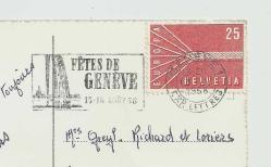 İSVİÇRE GENEVE ÇOK PARÇALI POSTADAN GEÇMİŞ HATIRA KARTPOSTALI...