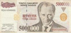 LOT.16 » TC 7. Emisyon 5.000.000 Lira H06 Serisi Çt