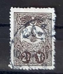 1908 Abdülhamid 2,5  kuruş damgalı