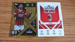 Topps UCL 2024-2025 Extra Theo Hernández 100 Club Kart No: 335