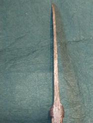 Süngü,  Balkan Savaşı, Çanakkale Savaşları,  Kurtuluş Savaşı Dönemi Yatağan Kılıçtan Süngüye Çevrilmiş Kemik Saplı Süngü. Nadir Koleksiyonluk..36 cm.