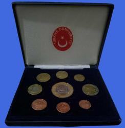 2004 avrupa birliği basvurusu Türkiye Euro Hatıra Seti Deneme baskısı 9 Adet Altın Kaplama Sertifikalı  Orijinal Kutusunda