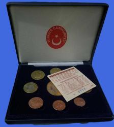 2004 avrupa birliği basvurusu Türkiye Euro Hatıra Seti Deneme baskısı 9 Adet Altın Kaplama Sertifikalı  Orijinal Kutusunda