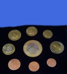 2004 avrupa birliği basvurusu Türkiye Euro Hatıra Seti Deneme baskısı 9 Adet Altın Kaplama Sertifikalı  Orijinal Kutusunda