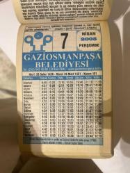 7 Nisan 2005- GAZİOSMANPAŞA BELEDİYESİ TAKVİMİ-  DOĞUM GÜNÜ HEDİYESİ- birinci Abdülhamid’in vefatı ve üçüncü Selim’in tahta çıkışı Fas’ın istiklal Dünya sağlık günü