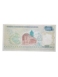 A 57  / 7. Emisyon 5000 Türk Lirası Değerli Seri Koleksiyon Cumhuriyet Dönemi Kağıt Para.