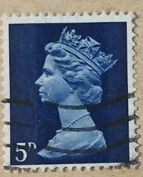 1968 İngiltere Pulu - Kraliçe Elizabeth II - 1D