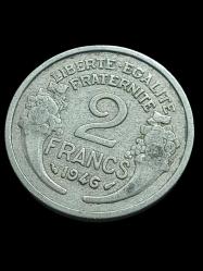 1946 2 FRANSA FRANK  YABANCI KOLEKSİYON MADENİ PARA.