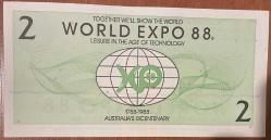 AVUSTURALYA.2 DOLAR EXPO.88.  ÇİL RESİMDEKİ ÜRÜN