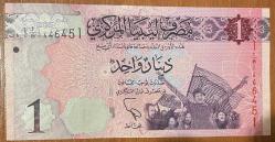 LİBYA 1 DİNAR ÇİL KAĞIT PARA.RESİMDEKİ ÜRÜN