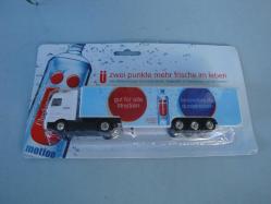 ÜBERKINGER Motion ( Alman Su Firması ) LOGOLU ( MERCEDES ) MAKET OYUNCAK TIR/KAMYON ( AMBALAJINDA ) - 19 cm.