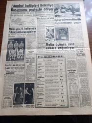 Yeni Sabah Gazetesi - Turkish Newspaper - 7 Şubat 1961 - Milli Eğitim Bakanı Turhan Feyzioğlu dün istifa etti - Adana petrolü çok ümit verici  - Emniyet umum müdürü Turgut Başkaya oldu - 3. Parti kurucu heyetine 2 eski Demokrat Partili mebus giriyor - Ahmet Yıldız iyi din adamı ile dini yayına lüzum var dedi - Sümerbank dün ilk defa tenzilatlı satış yaptı -  Picasso'nun bir tablosu çalındı - Cafer ile Hürmüz karikatür çizen Altan Erbulak - Hayk Hammer çizen Oğuz Aral - İstanbul'da sinema tiyatro programı - Osmanlı tarihinde erkek kızlar yazan Reşat Ekrem Koçu Yazı Dizisi - karaborsa bilet satış önlendi - İstanbul kulüpleri belediye Rusumunu protesto ediyor - Milli Ligin 23. Haftasında Fenerbahçe Ankara'ya gidiyor - basketbolda Galatasaray'ın şampiyonluğu Fotoğraf - Galatasaraylı Metin Oktay üçüncü defa askere çağırılıyor - basketbolda Afif Kayalı sezonun en centilmen hakemi seçildi fotoğraf - Spor Toto rehberi - Galatasaray Beykoz voleybol maçları - gizli işsizliğin verdiği zarar i