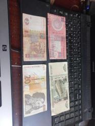 Çeşitli ülkelere ait 4 adet kağıt para lotu