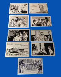 Mümtaz Arıkan'dan İmzalı Hazreti Yusuf Kıssası Orijinal Çizimleri