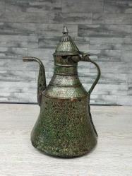 Antika Muazzam Patinaya Sahip Trabzon Bakır İbrik