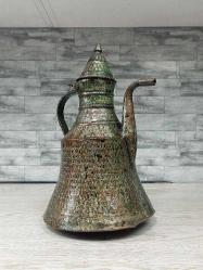 Antika Muazzam Patinaya Sahip Trabzon Bakır İbrik